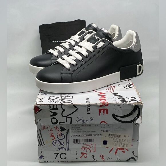 Dolce & Gabbana Men's Portofino Lace Up Sneakers UK size 5/Euro size 39 - Picture 11 of 13